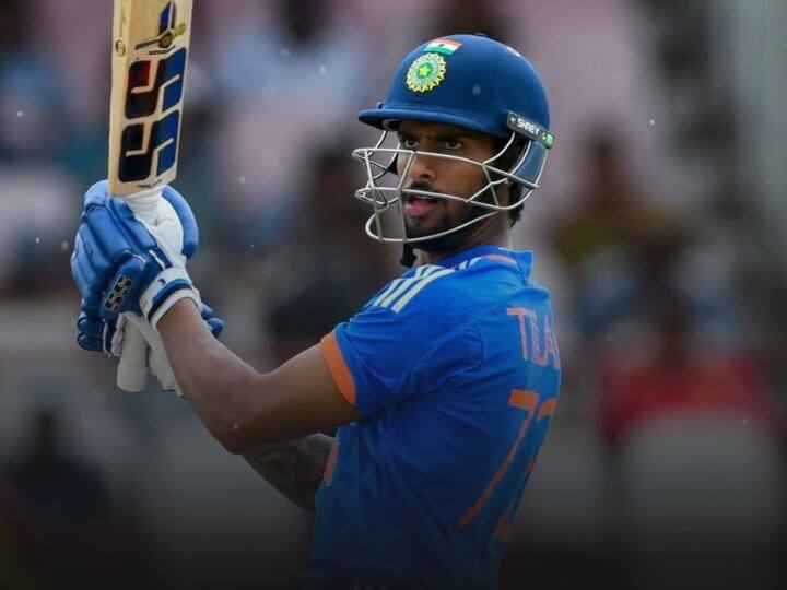 IND vs WI: बेहतरीन पारी के बाद सूर्यकुमार की बराबरी पर पहुंचे तिलक वर्मा, अपने नाम किया खास रिकॉर्ड IND vs WI Tilak Varma Most T20I runs for India in first three innings Guyana IND vs WI: बेहतरीन पारी के बाद सूर्यकुमार की बराबरी पर पहुंचे तिलक वर्मा, अपने नाम किया खास रिकॉर्ड