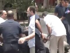 కిందపడిపోయిన బైకర్‌కి సాయం చేసిన రాహుల్, దెబ్బలు తగిలాయా అంటూ పరామర్శ - వైరల్ వీడియో