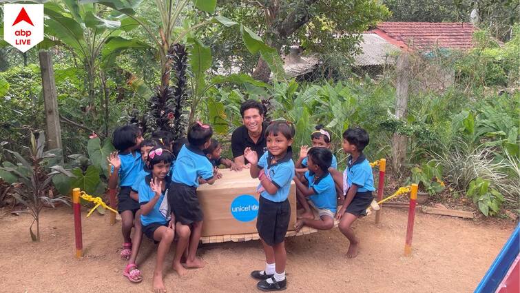 UNICEF Ambassador Sachin Tendulkar shares 1joy after seeing school children in Sri Lanka sharing their food with birds Sachin Tendulkar: নিজেদের খাবার বাঁচিয়ে পাখিদের খাওয়াচ্ছে স্কুলের বাচ্চারা, দেখে মুগ্ধ সচিন