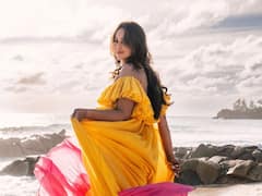 Sonakshi Sinha Enjoys Beach Day In Vibrant Off-Shoulder Dress