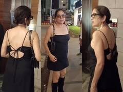 शॉर्ट टाइट फिटेड ड्रेस पहनकर निकलीं Neena Gupta, पीछे मुड़ीं तो लोगों का मुंह खुला का खुला रह गया