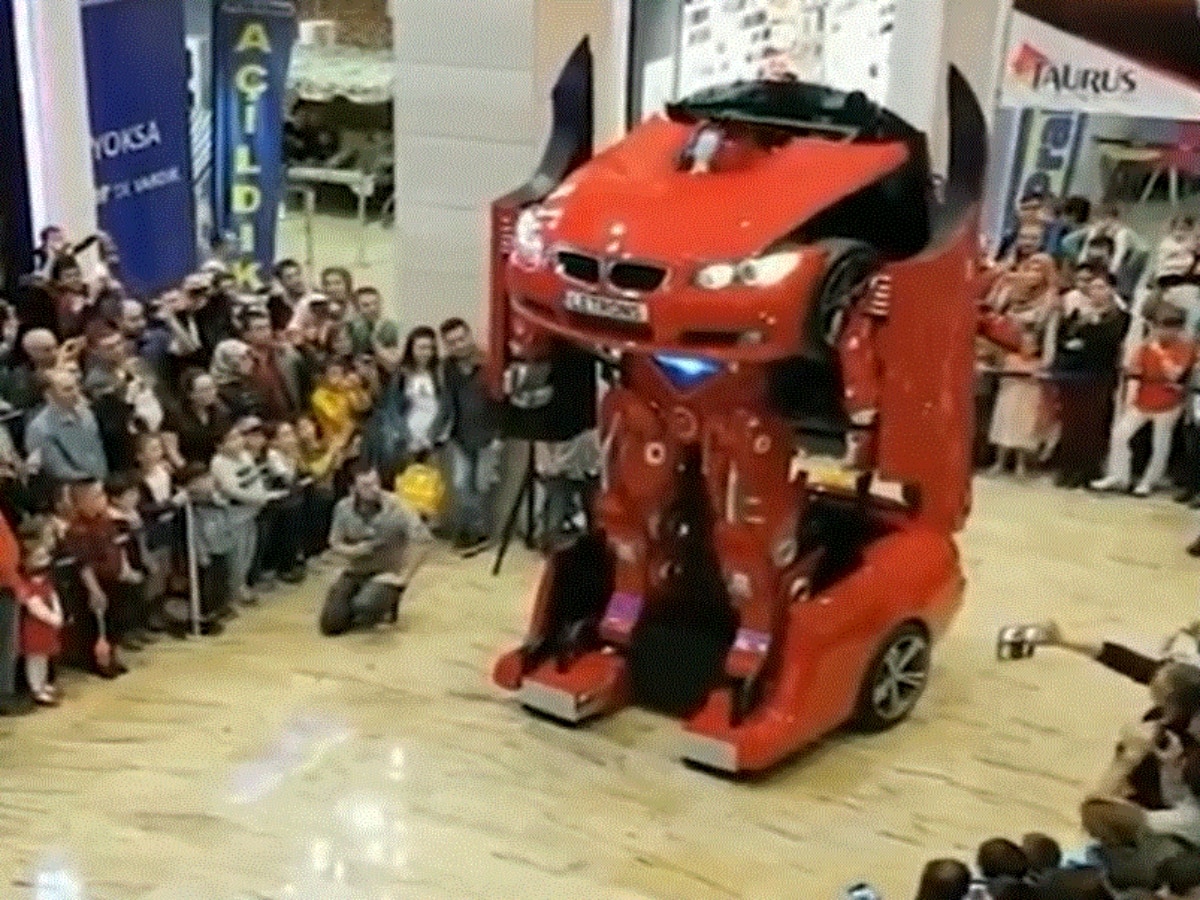 Transformer car in real hot sale life