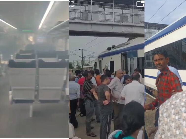 Tirupati passenger smoke ‘Bidi’ on board Vande Bharat Express cause panic among passengers Train stoppage between Gudur - Manubolu Vande Bharat Bidi: என்ன வேலைய்யா பார்த்து வச்சிருக்க? - பீடியால் பீதியான பயணிகள்! நடு வழியில் நிறுத்தப்பட்ட வந்தே பாரத்!