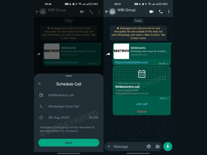 WhatsApp में जल्द आप ग्रुप कॉल्स को कर पाएंगे शेड्यूल, 15 मिनट पहले मिलेगा मीटिंग रिमाइंडर