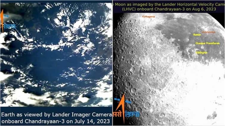 chandrayaan 3 camera took new images of earth and moon know everything about isro lunar mission Chandrayaan-3 नं काढले पृथ्वी आणि चंद्राचे फोटो, अवकाशातून पृथ्वी कशी दिसते? एकदा पाहाच