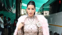 Nora Fatehi: হালকা গোলাপি পোশাকে মোহময়ী নোরা, রিয়েলিটি শোয়ের সেটে ছবির বন্যা