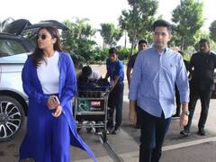 राज्यसभा से निलंबित होने से पहले मंगेतर परिणीति चोपड़ा के साथ एयरपोर्ट पर स्पॉट हुए राघव चड्ढा, चेहरे पर दिखी टेंशन!