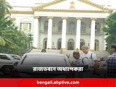 রাজভবনে যাদবপুর বিশ্ববিদ্যালয়ের অধ্যাপকরা, যথাযথ ব্যবস্থার আশ্বাস রাজ্যপালের