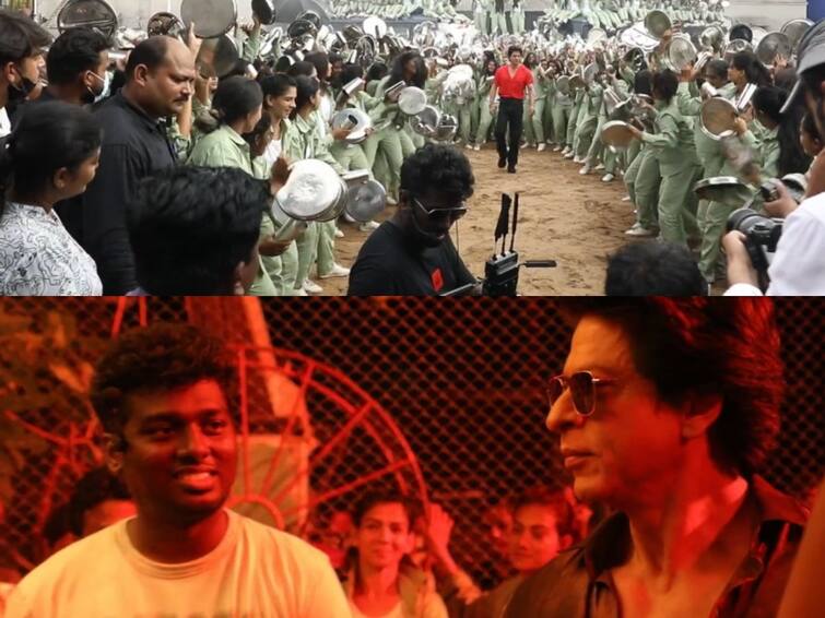 Jawan movie Vandha Edam Song making video leaked atlee teach tamil to Shah Rukh Khan Jawan: ஷாருக்கானுக்கு தமிழ் சொல்லி தரும் அட்லீ... வெளியானது ஜவான் படத்தின் மேக்கிங் வீடியோ!