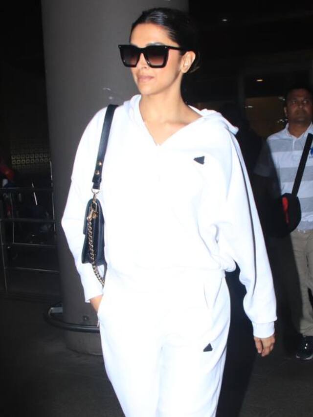 Deepika Padukone Stuns Her All-White Athleisure Ensemble
