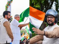 MPs, Ministers Take Out Bike Rally As Part Of Har Ghar Tiranga Campaign. See Pics