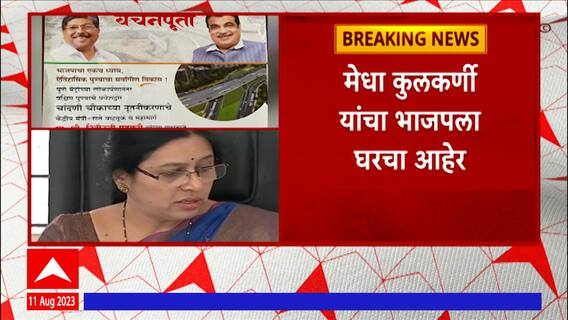 Medha Patkar : चांदणी चौकातील पुलाच्या उद्घाटनावरुन नाराजीनाट्य, मेधा कुलकर्णींचा भाजपला घरचा आहेर