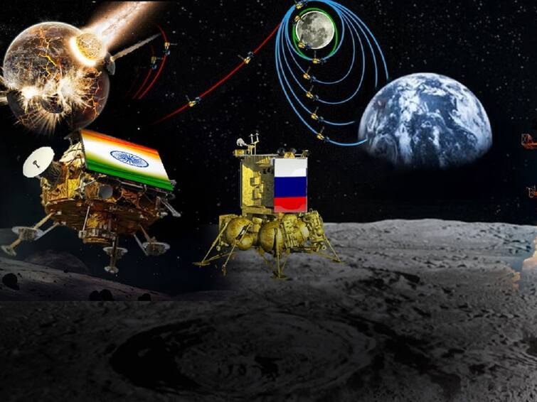 Luna 25 vs Chandrayaan 3: Russia set to lunch spacecraft before ISRO touch down Chandrayaan Vs Luna 25: ఇండియాకు పోటీగా రష్యా! చంద్రయాన్ 3ని రష్యా కూల్చేస్తోందా? అసలు నిజం ఏంటి?