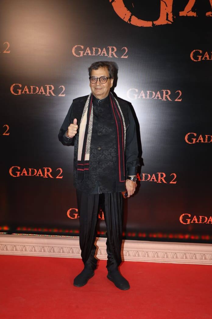 Filmmaker Subhash Ghai was also seen at the special screening.