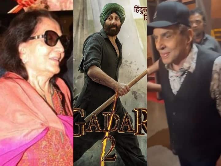Dharmendra arrived to watch Gadar 2 with a smile on his face, Prakash Kaur came to watch son Sunny’s film