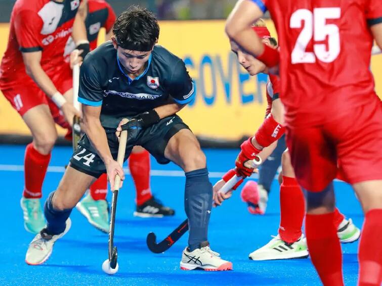 Asian Champions Hockey Japan VS South Korea Asian Champions Trophy 2023 3rd Place Match Japan won 5-3 South Korea Asian Champions Hockey Japan VS South Korea:  சுத்து போட நினைத்த சௌத் கொரியா; அடுத்தடுத்து கோல் அடித்து கெத்து காட்டிய ஜப்பான் வெற்றி..!