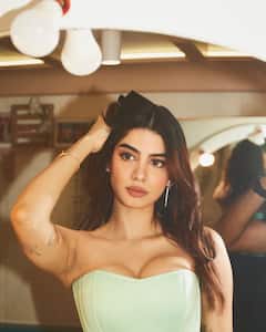 Khushi Kapoor Takes Her Glam Quotient A Notch Higher In A Sea-Green Corset Top