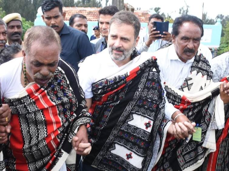 Rahul Gandhi danced in Thodar tribals traditional dress in nilgiris Rahul Gandhi : 
