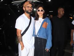 Lovebirds Anushka Sharma And Virat Kohli Grab Eyeballs At The Airport - SEE PICS