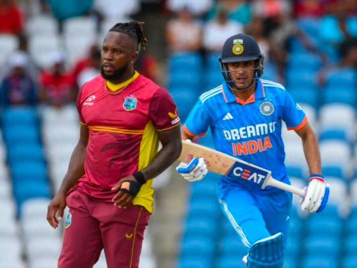 The Men in Blue routed the West Indies side in the fourth T20 International by nine wickets on Saturday. A 179 runs total looked facile for the Indian batters as they chased down the total within 17 overs. (Getty)