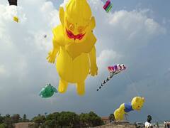 Kite festival 2023 : ‘பாஞ்சி பாயிற பட்டம்… இது பட்டய களப்புற பட்டம்’ மகாபலிபுரத்தில் கோலாகலமாக நடக்கும் காத்தாடி விழா!