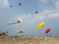 Kite festival 2023 : ‘பாஞ்சி பாயிற பட்டம்… இது பட்டய களப்புற பட்டம்’ மகாபலிபுரத்தில் கோலாகலமாக நடக்கும் காத்தாடி விழா!