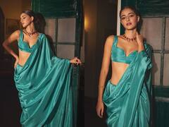 Ananya Pandey Photos : 'முந்தானை சோலையில் தென்றலோடு பேசுவாள்..’ நடிகை அனன்யா பாண்டேவின் புடவை க்ளிக்ஸ்!