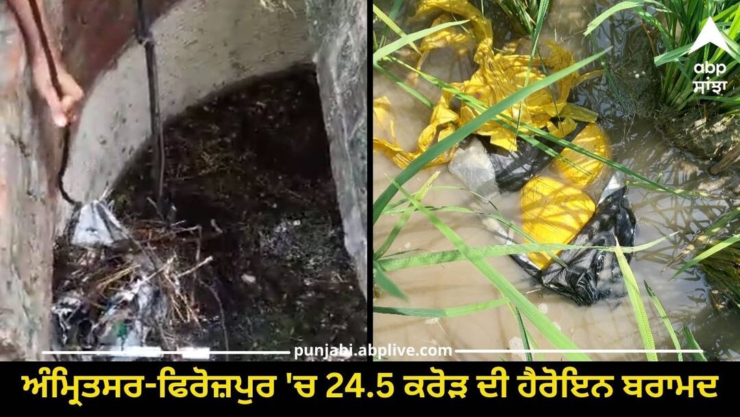 Heroin worth 24.5 crore recovered in Amritsar-Firozpur Punjab News: ਅੰਮ੍ਰਿਤਸਰ-ਫਿਰੋਜ਼ਪੁਰ 'ਚ 24.5 ਕਰੋੜ ਦੀ ਹੈਰੋਇਨ ਬਰਾਮਦ, ਬੀਐਸਐਫ਼ ਤੇ ਪੁਲਿਸ ਨੇ ਕੀਤਾ ਸਾਂਝਾ ਆਪ੍ਰੇਸ਼ਨ