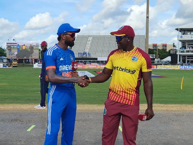 IND Vs WI, 5th T20 India have won the toss and have opted to bat IND Vs WI, 5th T20: சம்பவம் இருக்கு.. தொடரை நிர்ணயிக்கும் 5வது போட்டி; டாஸ் வென்ற இந்தியா பேட்டிங் செய்ய முடிவு