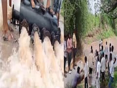 जत येथील दुष्काळी भागात पाणी आल्याने शेतकऱ्यामध्ये आनंदाचे वातावरण