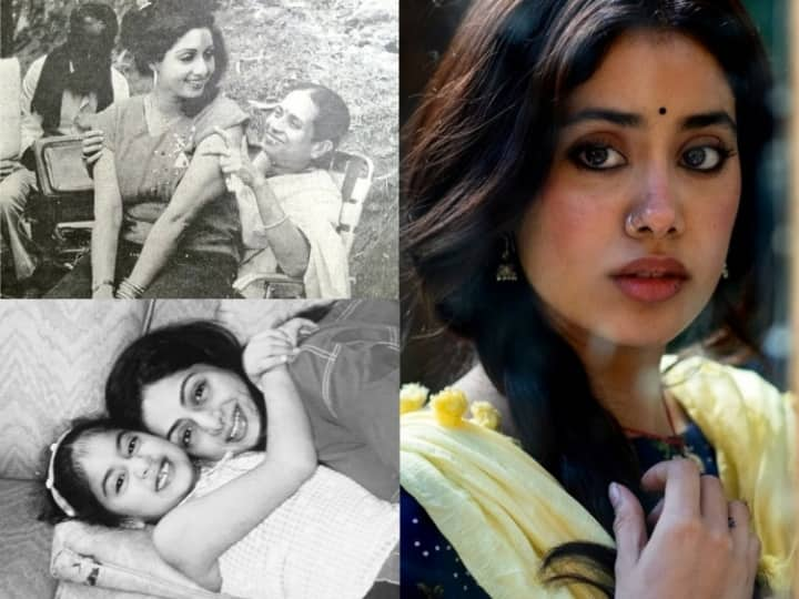 Janhvi  kapoor shared throwback pictures on Sridevi 60th birth anniversary see here Sridevi Birth Bnniversary: मां को याद कर इमोशनल हुईं Janhvi  kapoor, थ्रोबैक तस्वीर शेयर कर लिखा - 'आप मेरे लिए सबसे खास हो'