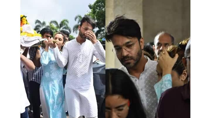 Ankita Lokhande Fathers Last Rites: ਅੰਕਿਤਾ ਲੋਖੰਡੇ 'ਤੇ ਦੁੱਖਾਂ ਦਾ ਪਹਾੜ ਟੁੱਟ ਗਿਆ ਹੈ। ਅਦਾਕਾਰਾ ਦੇ ਪਿਤਾ ਦੀ 12 ਅਗਸਤ ਨੂੰ ਮੌਤ ਹੋ ਗਈ ਸੀ। ਅੰਕਿਤਾ ਦੇ ਪਿਤਾ ਸ਼੍ਰੀਕਾਂਤ ਲੋਖੰਡੇ ਦਾ ਐਤਵਾਰ ਨੂੰ ਅੰਤਿਮ ਸੰਸਕਾਰ ਕੀਤਾ ਗਿਆ।