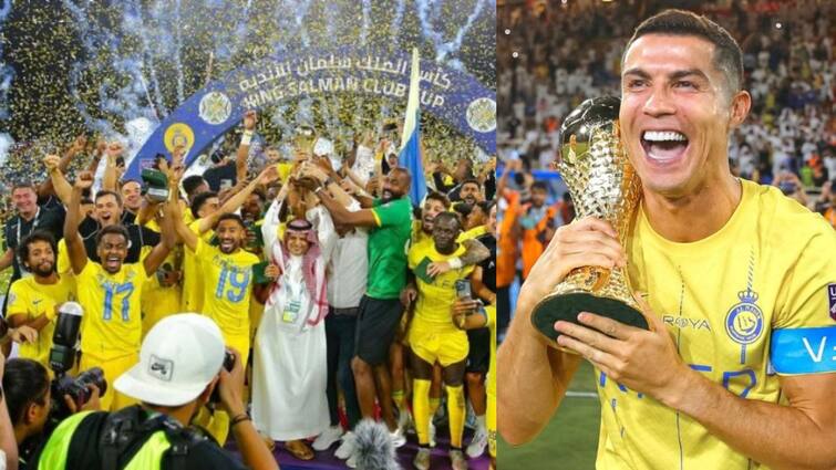 Cristiano Ronaldo Wins Al-Nassr Their First Title With Brace In Arab Club Champions Cup Final Cristiano Ronaldo: জোড়া গোল রোনাল্ডোর, আরব ক্লাব ফুটবলের শিরোপা জয় আল নাসেরের