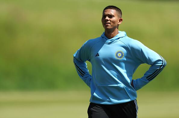 Yashasvi Jaiswal scored his maiden T20I fifty at 21 years & 227 days, while Rohit Sharma had scored his T20 career's first fifty when he was 22 years & 41 days old.