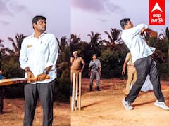 Annamalai cricket video : அடேங்கப்பா என்னா அடி.. அண்ணாமலையின் சிக்ஸர்!