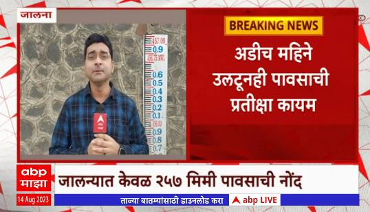 Jalna Rain : जालन्यात केवळ 257 मिमी पावसाची नोंद , वार्षिक सरासरीच्या 42 टक्के पावसाची नोंद