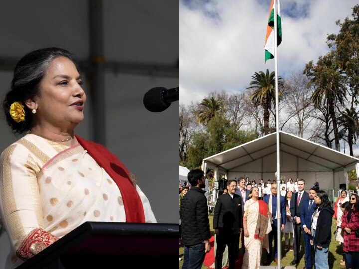 Shabana Azmi Hoisting Indian National Flag During The Festival's ...