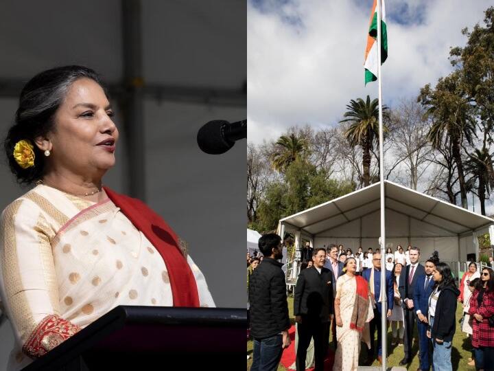 Shabana Azmi Hoisting  Indian National Flag During The festival Independence Day 2023 at Melbourne Ent शबाना आज़मी ने IFFM 2023 में तिरंगा  फहराते हुए मनाया भारतीय स्वतंत्रता दिवस