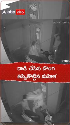దాడి చేసిన దొంగ.. తిప్పి కొట్టిన మహిళ..!