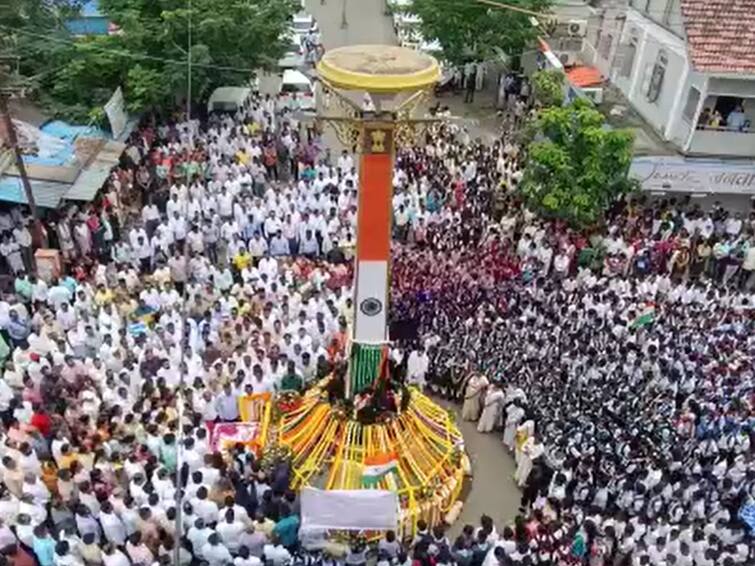 Hutatma Din palghar residents pay tribute to martyrs what is the history of 14 august 1942 chale jav andolan Palghar: हुतात्मा दिनी पालघरवासियांकडून अभिवादन; पालघरमधील पाच हुतात्म्यांना वाहिली आदरांजली