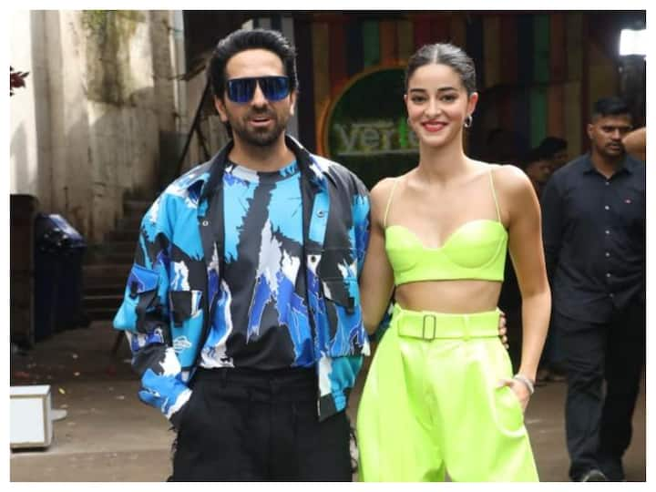 Ananya Panday And Ayushmann Khurrana were spotted on the sets of India's Best Dancer, where they promoted their upcoming film 'Dream Girl 2.'