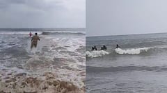 Bapatla Cops Rescue Man |AIRA News | సముద్రంలో మునిగిపోతున్న యువకుడిని కాపాడిన పోలీస్ | ABP Desam