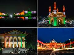 Monuments, Key Structures Illuminated In Tricolour On I-Day Eve Across Country — See Pics