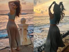 Mouni Roy Photos : கடற்கரையில் போஸ் கொடுக்கும் சீரியல் நடிகை மெளனி ராய்!