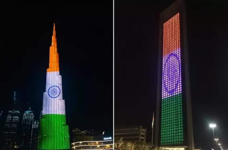 Indian Flag Displayed Burj Khalifa Day After Video Pakistani Meltdown Independence Day Independence Day 2023: ਭਾਰਤ ਦੇ ਆਜ਼ਾਦੀ ਦਿਹਾੜੇ ਮੌਕੇ ਤਿਰੰਗੇ ਦੇ ਰੰਗ ‘ਚ ਰੰਗਿਆ ਬੁਰਜ ਖਲੀਫਾ, ਵੇਖੋ ਵੀਡੀਓ