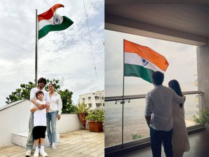 shah rukh khan gauri khan vicky kaushal katrina kaif kartik aaryan sara ali khan celebrated independence day 2023 see pics here 77वें स्वतंत्रता दिवस पर शाहरुख खान ने फैमिली के साथ दी बधाई, बालकनी में तिरंगा फहारते दिखे विक्की-कैटरीना, देखें बाकी सेलेब्स के पोस्ट