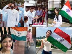 స్వాతంత్య్ర దినోత్సవ వేడుకల్లో సినీ తారల సందడి - ఫోటోలు చూశారా!