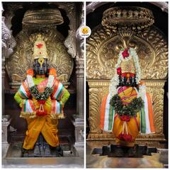 Independence Day 2023 : स्वातंत्र्यदिनाच्या पार्श्वभूमीवर विठुराया आणि रखुमाई तिरंग्यात रंगले!