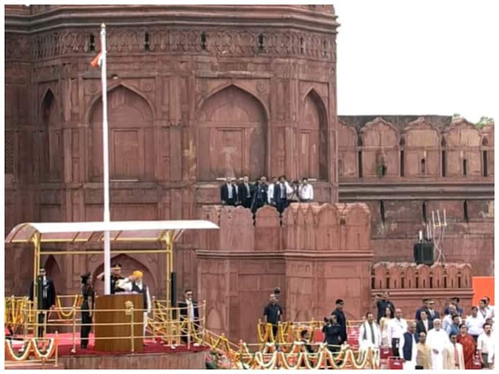 Happy Independence Day 2023 PM Modi Unfurls National Flag Red fort watch Independence Day: PM Modi Unfurls National Flag At Red Fort — Watch