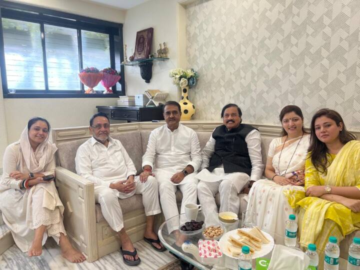 NPC Leader Ajit Pawar Group Praful Patel and Sunil Tatkare met with Nawab Malik after get Interim Bail Maharashtra: अजित पवार के 'खास' ने NCP नेता नवाब मलिक से की मुलाकात, कहा- 'राजीनितक मुद्दों पर कोई...'